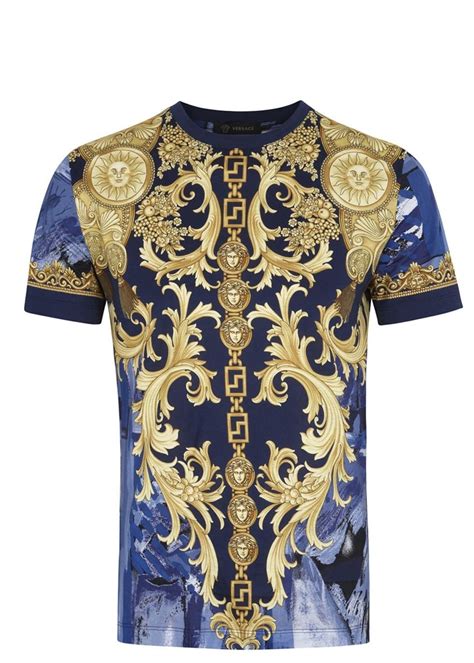 camouflage shirt versace|Versace barocco t shirt.